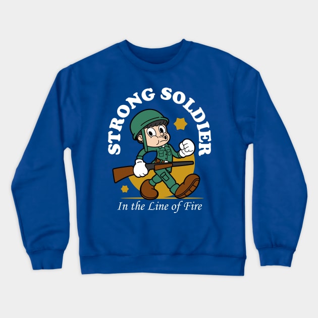 Strong Soldier Crewneck Sweatshirt by Harrisaputra